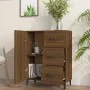 Oak brown engineered wood sideboard 69.5x34x90 cm by vidaXL, Sideboards - Ref: Foro24-817356, Price: 70,01 €, Discount: %