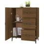 Oak brown engineered wood sideboard 69.5x34x90 cm by vidaXL, Sideboards - Ref: Foro24-817356, Price: 70,01 €, Discount: %