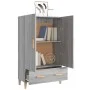 Tall gray Sonoma plywood sideboard 70x31x115 cm by vidaXL, Sideboards - Ref: Foro24-817472, Price: 89,13 €, Discount: %