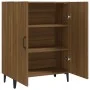 Aparador madera contrachapada color roble marrón 70x34x90 cm de vidaXL, Aparadores - Ref: Foro24-817332, Precio: 70,68 €, Des...