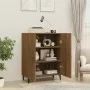 Aparador madera contrachapada color roble marrón 70x34x90 cm de vidaXL, Aparadores - Ref: Foro24-817332, Precio: 70,68 €, Des...