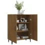 Aparador madera contrachapada color roble marrón 70x34x90 cm de vidaXL, Aparadores - Ref: Foro24-817332, Precio: 70,68 €, Des...