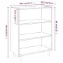 Aparador madera contrachapada roble ahumado 69,5x32,5x90 cm de vidaXL, Aparadores - Ref: Foro24-817375, Precio: 49,65 €, Desc...