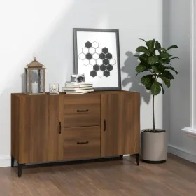 Engineered wood sideboard in brown oak 100x36x60 cm by vidaXL, Sideboards - Ref: Foro24-817470, Price: 95,97 €, Discount: %