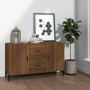 Aparador de madera de ingeniería roble marrón 100x36x60 cm de vidaXL, Aparadores - Ref: Foro24-817470, Precio: 97,20 €, Descu...