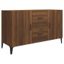 Aparador de madera de ingeniería roble marrón 100x36x60 cm de vidaXL, Aparadores - Ref: Foro24-817470, Precio: 97,20 €, Descu...