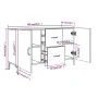 Aparador de madera de ingeniería roble marrón 100x36x60 cm de vidaXL, Aparadores - Ref: Foro24-817470, Precio: 95,48 €, Descu...