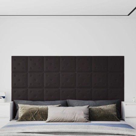 Wandpaneele 12 Stück schwarzes Kunstleder 30x30 cm 1,08 m² von vidaXL, Wandverkleidung - Ref: Foro24-343974, Preis: 31,62 €, ...