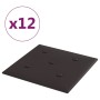 Wandpaneele 12 Stück schwarzes Kunstleder 30x30 cm 1,08 m² von vidaXL, Wandverkleidung - Ref: Foro24-343974, Preis: 31,62 €, ...