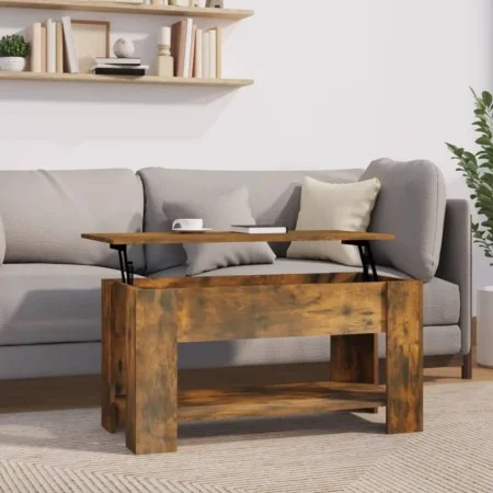 Couchtisch aus geräuchertem Eichensperrholz, 101 x 49 x 52 cm von vidaXL, Couchtisch - Ref: Foro24-819272, Preis: 72,03 €, Ra...