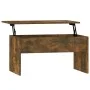 Mitteltisch aus geräucherter Eichen-Ingenieurholz 80x50,5x41,5 cm. von vidaXL, Couchtisch - Ref: Foro24-819287, Preis: 55,74 ...