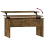 Mitteltisch aus geräucherter Eichen-Ingenieurholz 80x50,5x41,5 cm. von vidaXL, Couchtisch - Ref: Foro24-819287, Preis: 55,74 ...