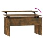 Mitteltisch aus geräucherter Eichen-Ingenieurholz 80x50,5x41,5 cm. von vidaXL, Couchtisch - Ref: Foro24-819287, Preis: 56,48 ...