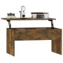 Mitteltisch aus geräucherter Eichen-Ingenieurholz 80x50,5x41,5 cm. von vidaXL, Couchtisch - Ref: Foro24-819287, Preis: 55,74 ...
