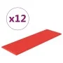 Wall panels 12 pcs red synthetic leather 90x30 cm 3.24 m² by vidaXL, Wall covering - Ref: Foro24-344004, Price: 78,77 €, Disc...