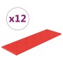 Wandpaneele 12 Stück rotes Kunstleder 90x30 cm 3,24 m² von vidaXL, Wandverkleidung - Ref: Foro24-344004, Preis: 79,50 €, Raba...