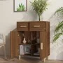 Aparador madera contrachapada marrón roble 69,5x34x89 cm de vidaXL, Aparadores - Ref: Foro24-817359, Precio: 69,42 €, Descuen...