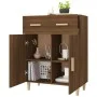 Aparador madera contrachapada marrón roble 69,5x34x89 cm de vidaXL, Aparadores - Ref: Foro24-817359, Precio: 69,42 €, Descuen...