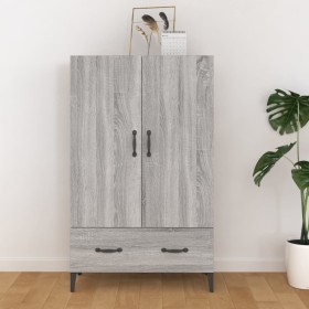 Aparador alto de madera contrachapada gris Sonoma 70x31x115 cm de vidaXL, Aparadores - Ref: Foro24-817475, Precio: 99,32 €, D...