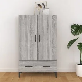 Aparador alto de madera contrachapada gris Sonoma 70x31x115 cm de vidaXL, Aparadores - Ref: Foro24-817475, Precio: 97,85 €, D...