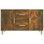 Sideboard aus geräuchertem Eichenholzwerkstoff, 100 x 36 x 60 cm von vidaXL, Sideboards - Ref: Foro24-817465, Preis: 76,05 €,...
