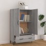 Hohes Sideboard aus grauem Sonoma-Sperrholz, 70 x 31 x 115 cm von vidaXL, Sideboards - Ref: Foro24-817475, Preis: 99,21 €, Ra...