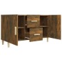 Sideboard aus geräuchertem Eichenholzwerkstoff, 100 x 36 x 60 cm von vidaXL, Sideboards - Ref: Foro24-817465, Preis: 76,96 €,...