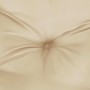 Cojín de banco de jardín tela Oxford beige 180x(50+50)x7 cm