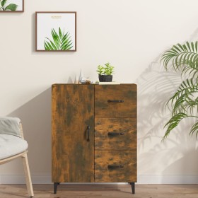 Sideboard aus geräuchertem Eichenholzwerkstoff, 69,5 x 34 x 90 cm von vidaXL, Sideboards - Ref: Foro24-817354, Preis: 83,09 €...