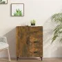 Sideboard aus geräuchertem Eichenholzwerkstoff, 69,5 x 34 x 90 cm von vidaXL, Sideboards - Ref: Foro24-817354, Preis: 82,11 €...