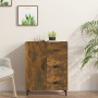 Sideboard aus geräuchertem Eichenholzwerkstoff, 69,5 x 34 x 90 cm von vidaXL, Sideboards - Ref: Foro24-817354, Preis: 83,09 €...