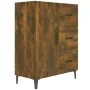 Sideboard aus geräuchertem Eichenholzwerkstoff, 69,5 x 34 x 90 cm von vidaXL, Sideboards - Ref: Foro24-817354, Preis: 82,11 €...
