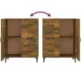 Sideboard aus geräuchertem Eichenholzwerkstoff, 69,5 x 34 x 90 cm von vidaXL, Sideboards - Ref: Foro24-817354, Preis: 82,11 €...