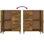 Sideboard aus geräuchertem Eichenholzwerkstoff, 69,5 x 34 x 90 cm von vidaXL, Sideboards - Ref: Foro24-817354, Preis: 83,09 €...