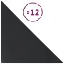 Wall panels 12 pcs black synthetic leather 30x30 cm 0.54 m² by vidaXL, Wall covering - Ref: Foro24-343939, Price: 31,47 €, Di...