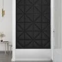 Wall panels 12 pcs black synthetic leather 30x30 cm 0.54 m² by vidaXL, Wall covering - Ref: Foro24-343939, Price: 31,47 €, Di...