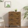 Eiche geräuchert Holzwerkstoff Anrichte 69,5x34x90 cm von vidaXL, Sideboards - Ref: Foro24-817348, Preis: 82,46 €, Rabatt: %