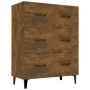 Eiche geräuchert Holzwerkstoff Anrichte 69,5x34x90 cm von vidaXL, Sideboards - Ref: Foro24-817348, Preis: 82,46 €, Rabatt: %