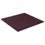 Paneles de pared 12 uds tela morado 30x30 cm 1,08 m²