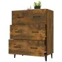 Eiche geräuchert Holzwerkstoff Anrichte 69,5x34x90 cm von vidaXL, Sideboards - Ref: Foro24-817348, Preis: 82,46 €, Rabatt: %