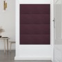 Paneles de pared 12 uds tela morado 30x30 cm 1,08 m²