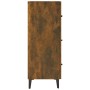 Smoked oak engineered wood sideboard 69.5x34x90 cm by vidaXL, Sideboards - Ref: Foro24-817348, Price: 83,47 €, Discount: %