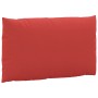 Cojines para palets 3 unidades tela Oxford rojo