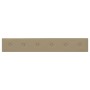 Paneles pared 12 uds cuero sintético capuchino 90x15 cm 1,62 m²