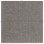 Paneles de pared 12 uds tela gris claro 30x30 cm 1,08 m²