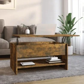 Couchtisch aus geräuchertem Eichensperrholz, 80 x 50 x 40 cm von vidaXL, Couchtisch - Ref: Foro24-819296, Preis: 74,55 €, Rab...