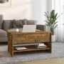 Couchtisch aus geräuchertem Eichensperrholz, 80 x 50 x 40 cm von vidaXL, Couchtisch - Ref: Foro24-819296, Preis: 74,55 €, Rab...