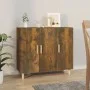 Sideboard aus geräuchertem Eichenholzwerkstoff, 90 x 34 x 80 cm von vidaXL, Sideboards - Ref: Foro24-817459, Preis: 81,29 €, ...