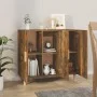 Sideboard aus geräuchertem Eichenholzwerkstoff, 90 x 34 x 80 cm von vidaXL, Sideboards - Ref: Foro24-817459, Preis: 81,29 €, ...