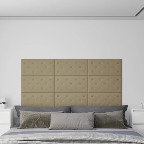 Wandpaneele 12 Stück Cappuccino PE-Leder 60x30 cm 2,16 m² von vidaXL, Wandverkleidung - Ref: Foro24-343992, Preis: 55,45 €, R...